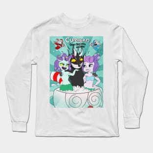 Cuphead, the Devil's jacuzzy Long Sleeve T-Shirt